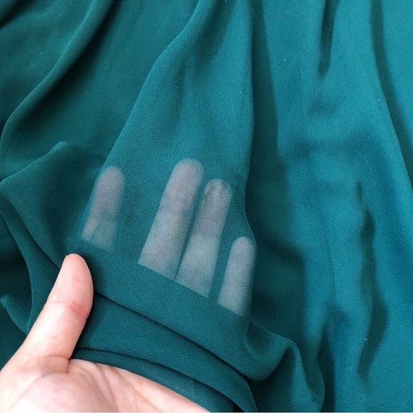 Birdy Grey • Jane Convertible Chiffon Dress bridesmaid formal Emerald green gown - Picture 14 of 15